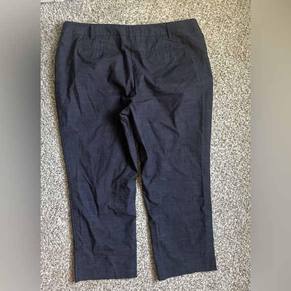 Apt. 9 Modern Fit Grey Trousers Ankle Business Casual Office Neutral 14 - Picture 4 of 7